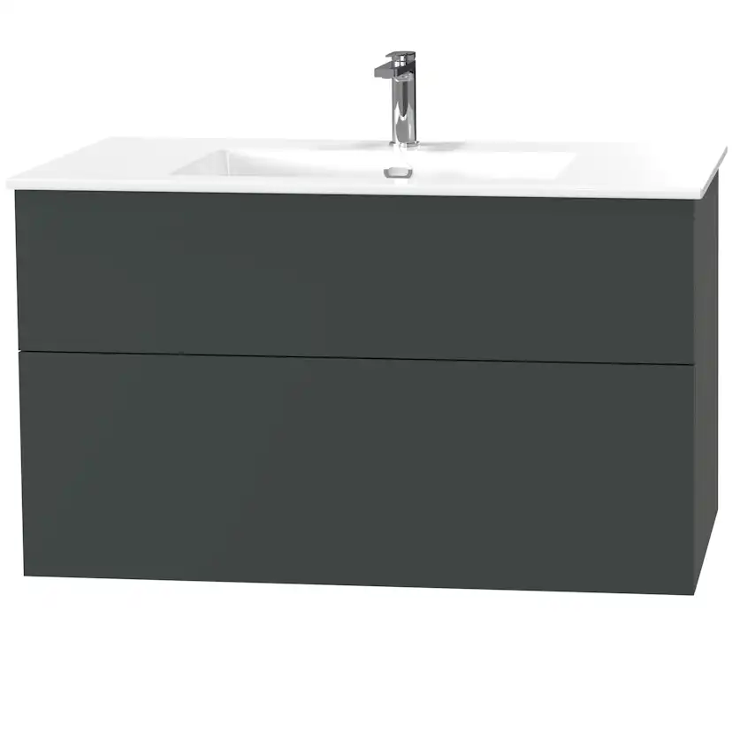 Tvättställsskåp Miller Badrum City 100 för Heltäckande Tvättställ