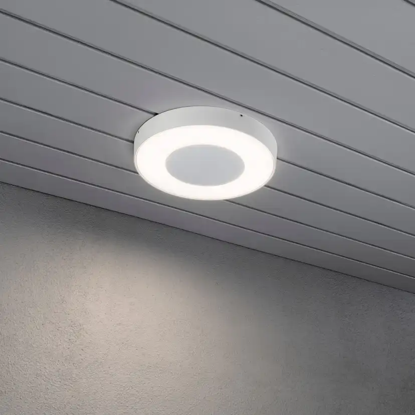 Vägglykta Gnosjö Konstsmide Carrara Rund LED med Fjärrkontroll