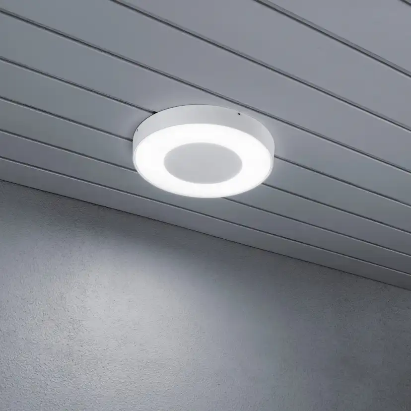 Vägglykta Gnosjö Konstsmide Carrara Rund LED med Fjärrkontroll