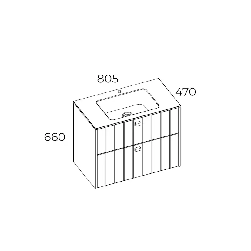 Tvättställsskåp Swebad Vemdalen
