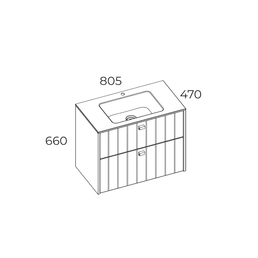 Tvättställsskåp Swebad Vemdalen