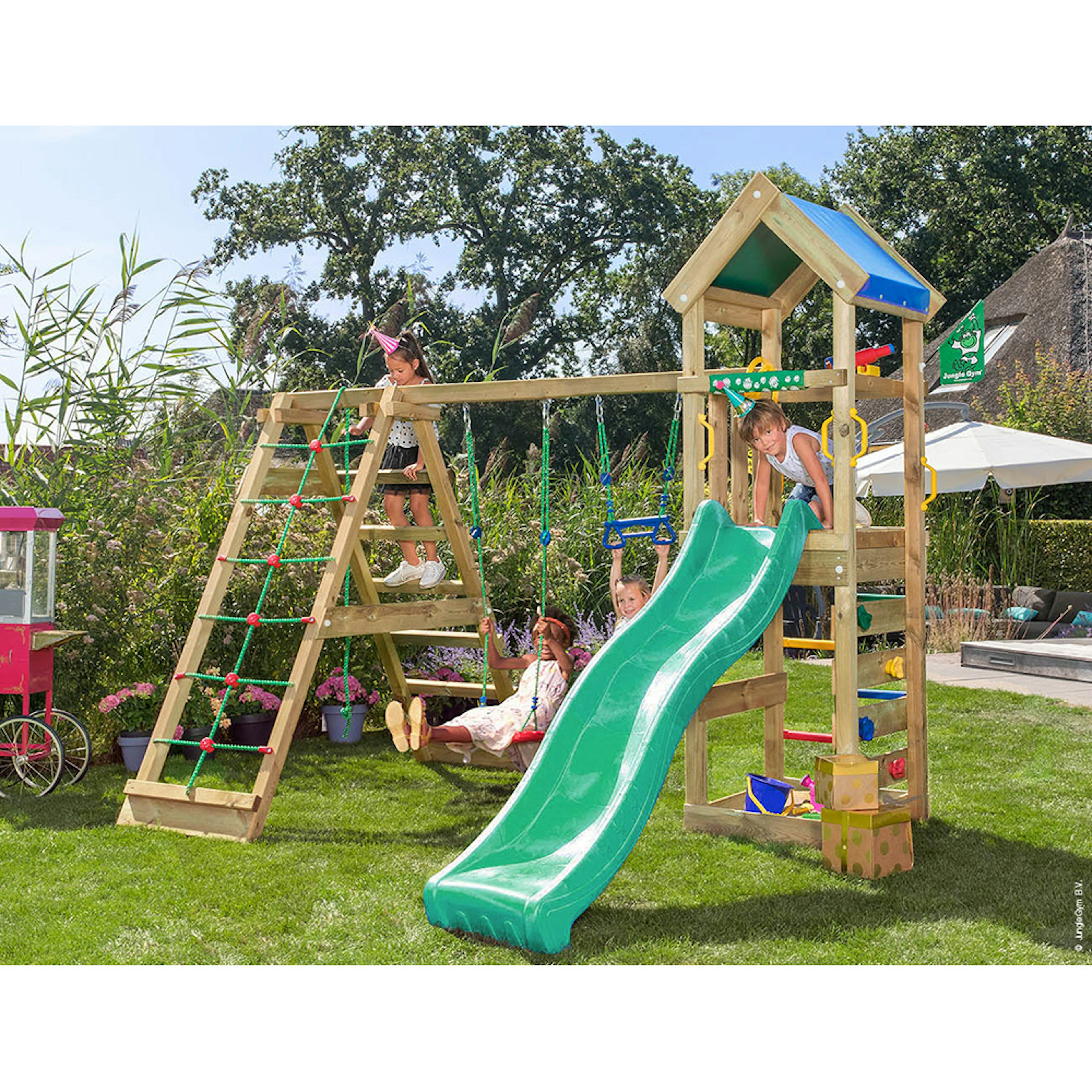 Klätterställning Jungle Gym Patio 2 Gungor & Rutschkana