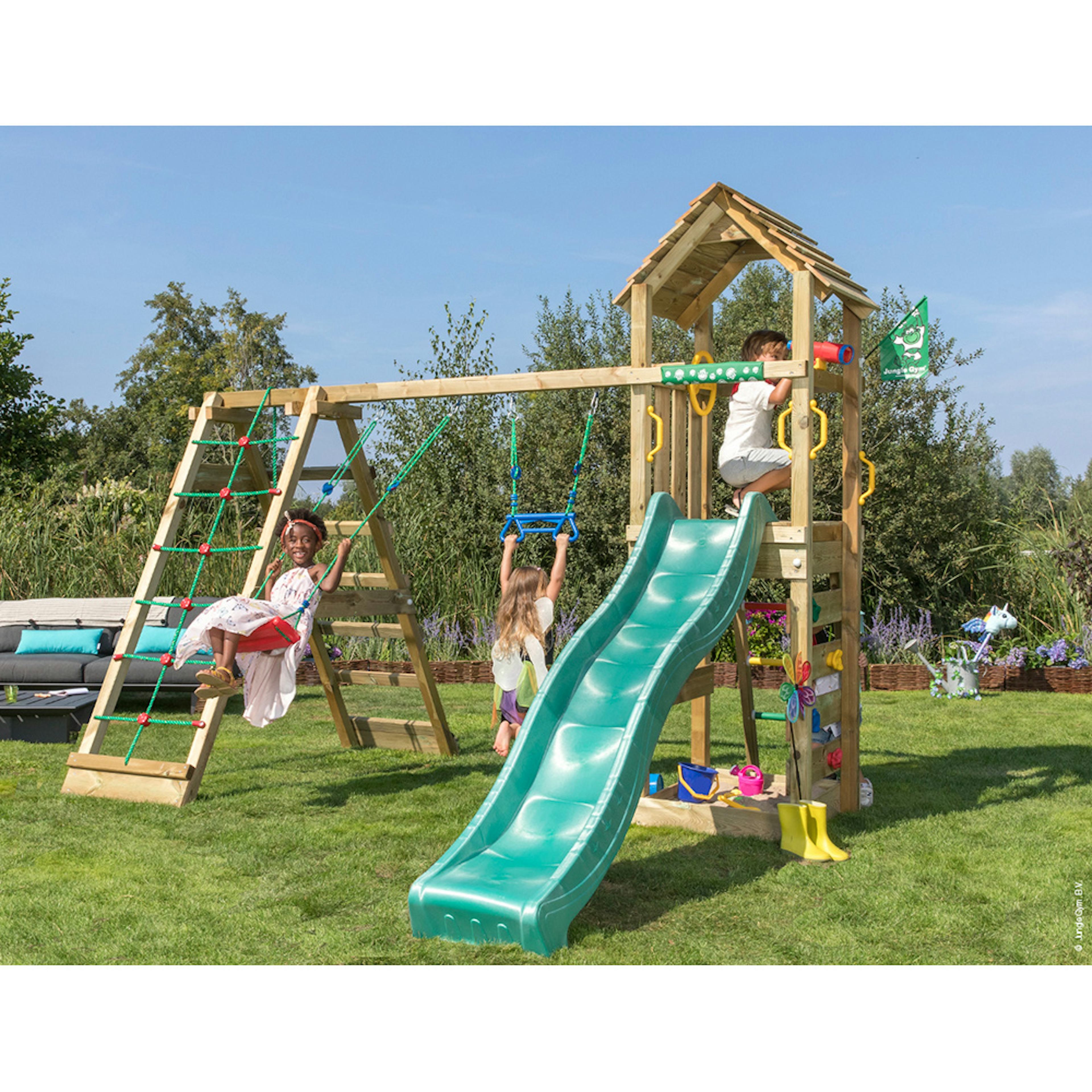 Klätterställning Jungle Gym Cocoon 2 Gungor Rutschkana