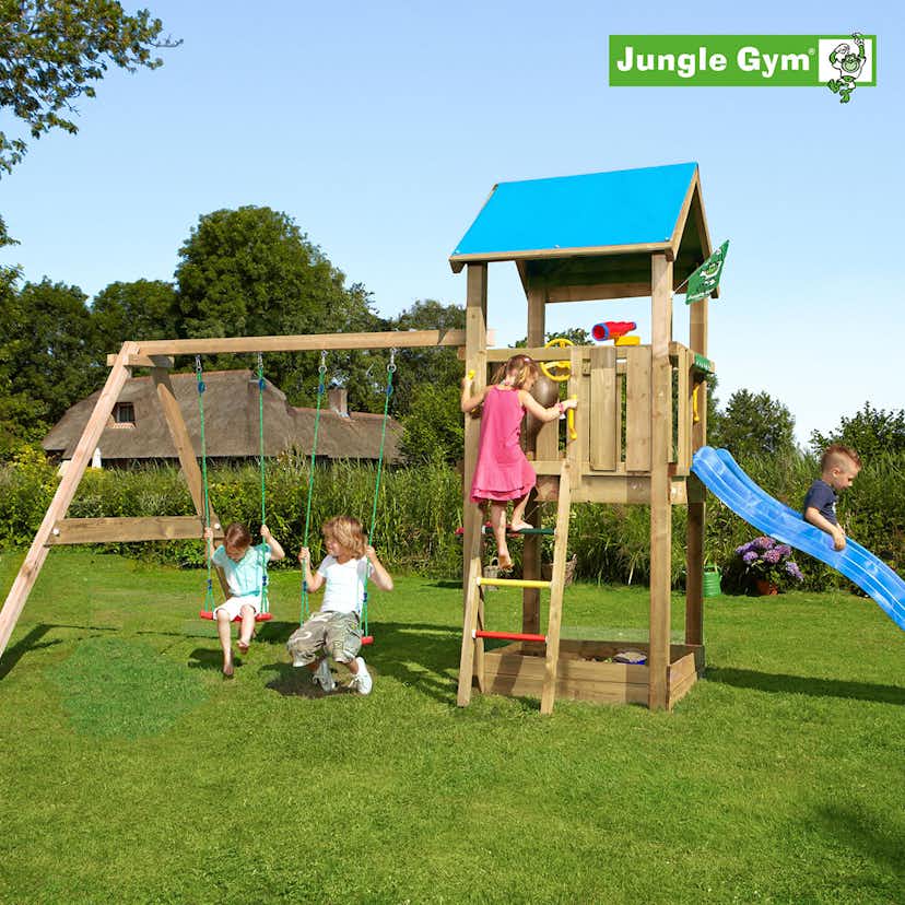 Lektorn Jungle Gym Castle Komplett Inkl Swing Modul X'tra