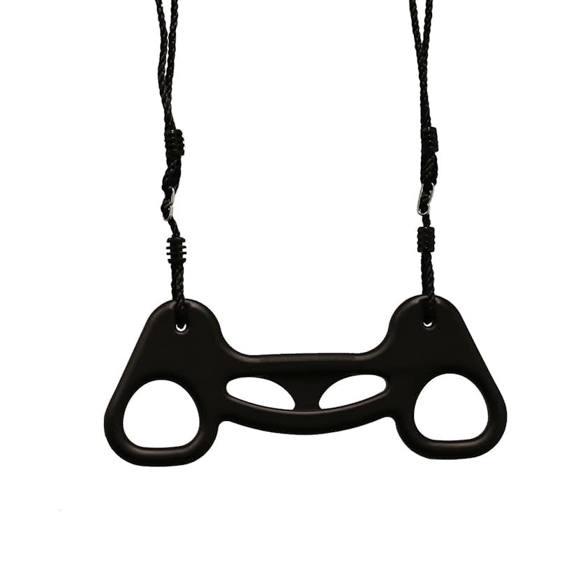 Trapetsgunga Nordic Play Plast med Rep Svart