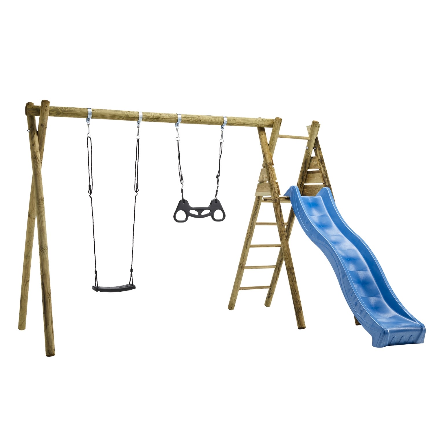 Gungställning Nordic Play Gunga, Trapets och Rutschkana