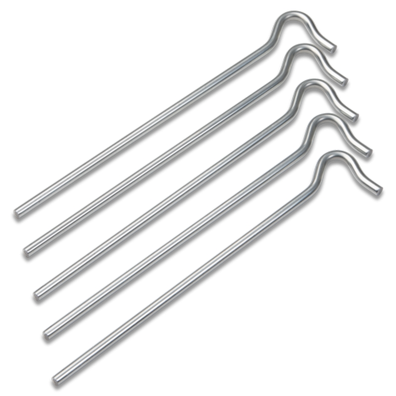 Tältpinne Briv Metall Kraftig 23 cm 6 mm 5-Pack