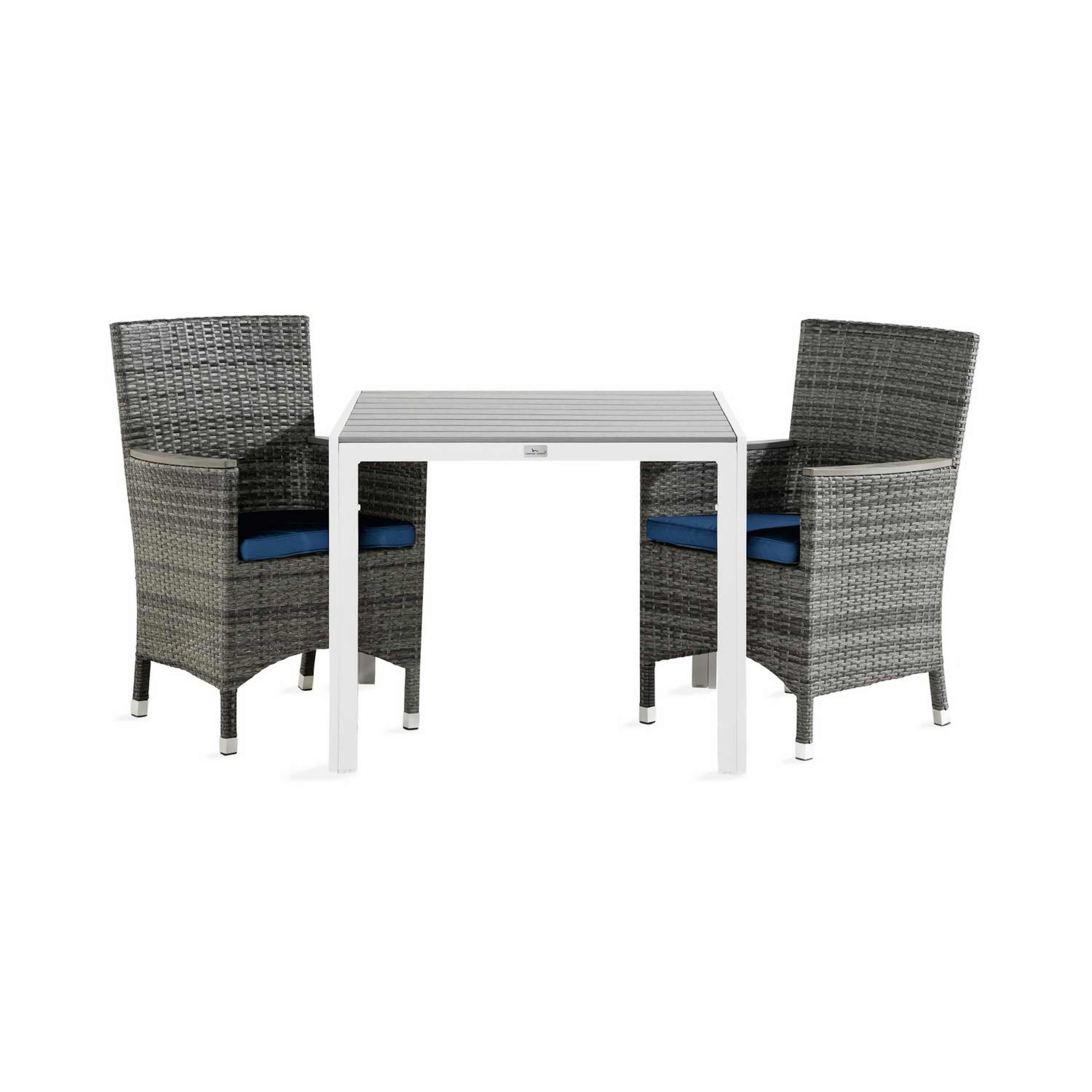 Matgrupp Comfort Garden Tunis Matgrupp Utomhus 90x90 med 2 Thor Lyx Fåtölj m Armledare m Dyna