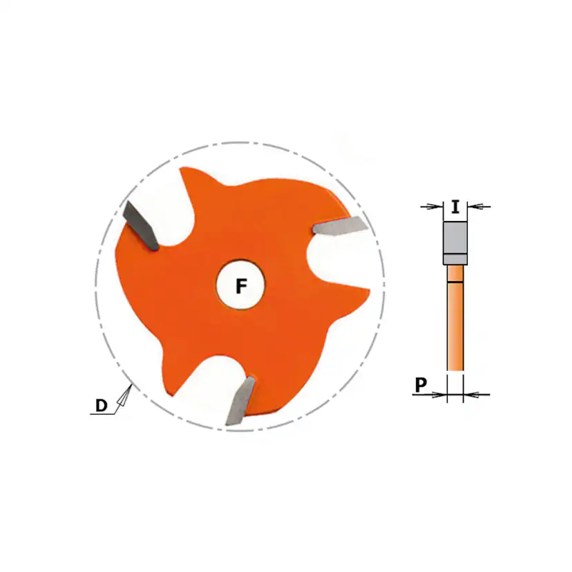 Skivnotfräs CMT Orange Tools
