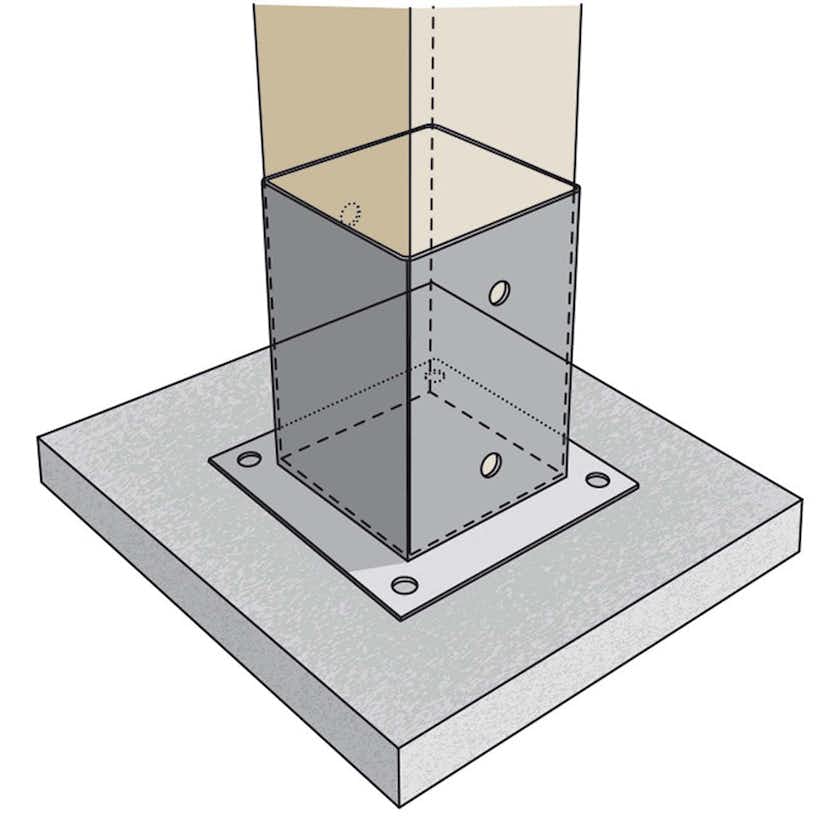 Stolpplatta FAST PSP 71x71