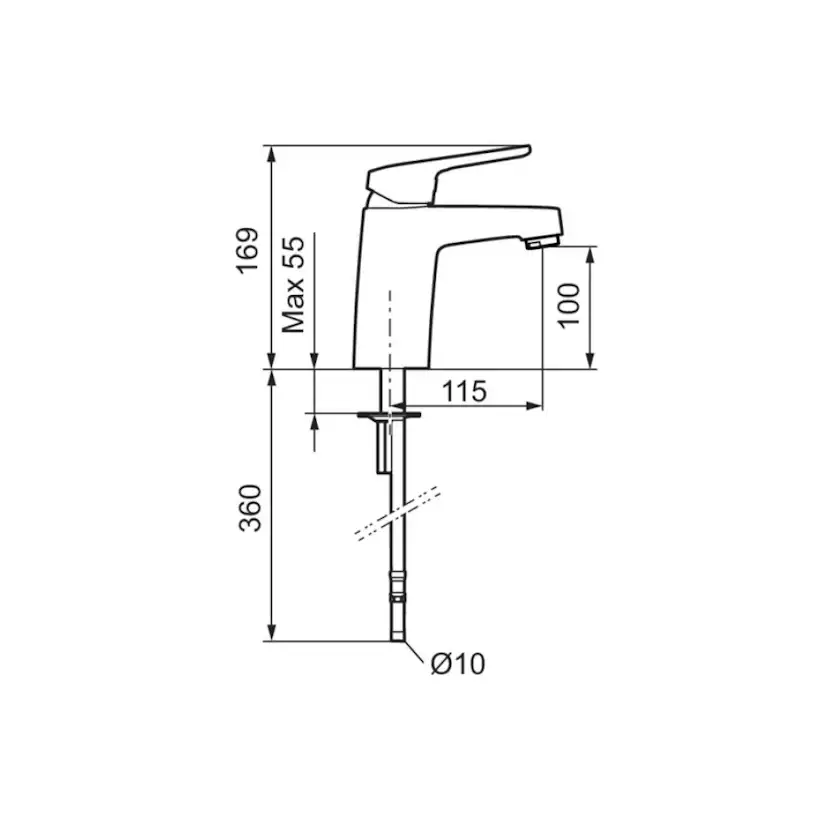 Tvättställsblandare FM Mattsson Siljan LEED