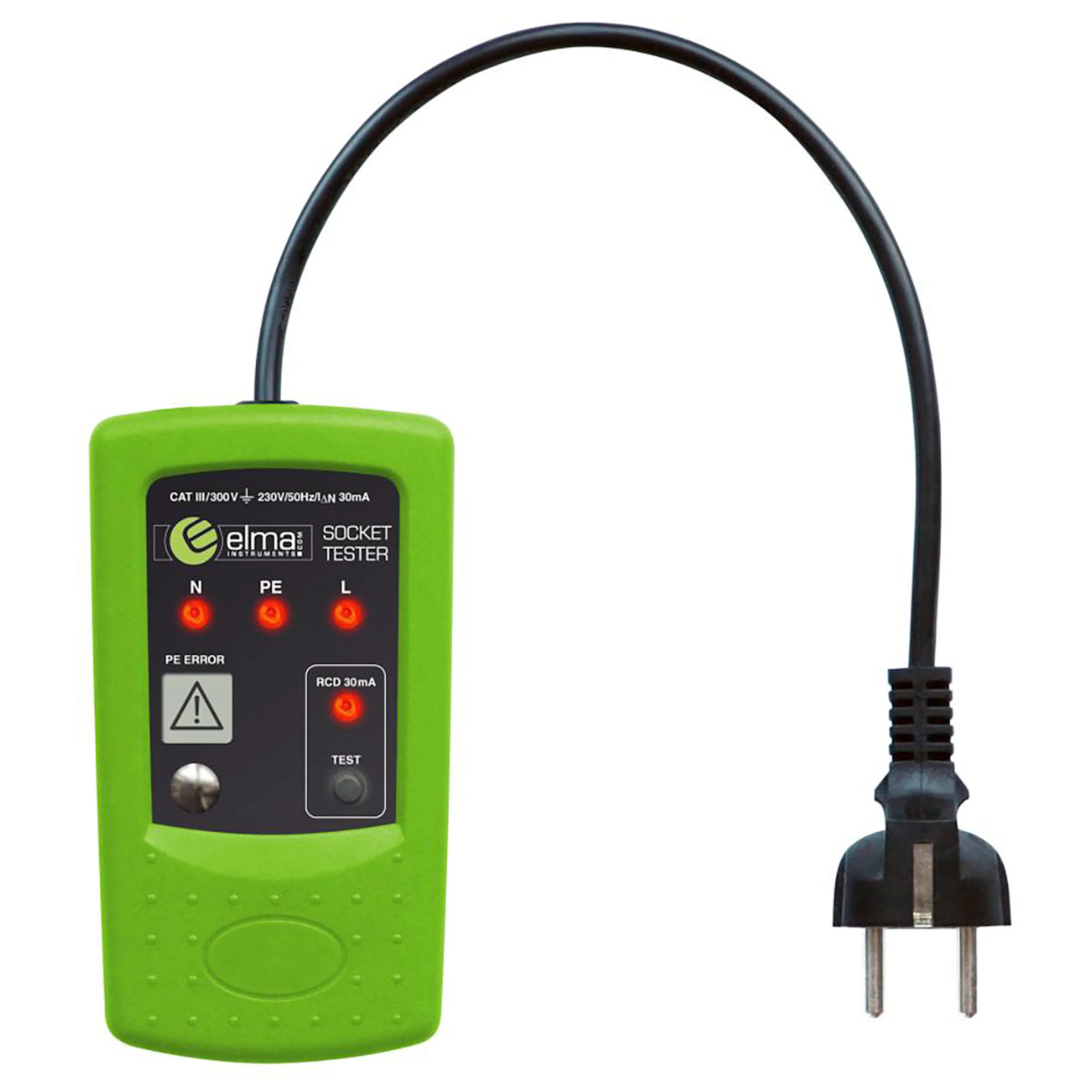 Vägguttagsprovare Elma Instruments 8410 Schuko