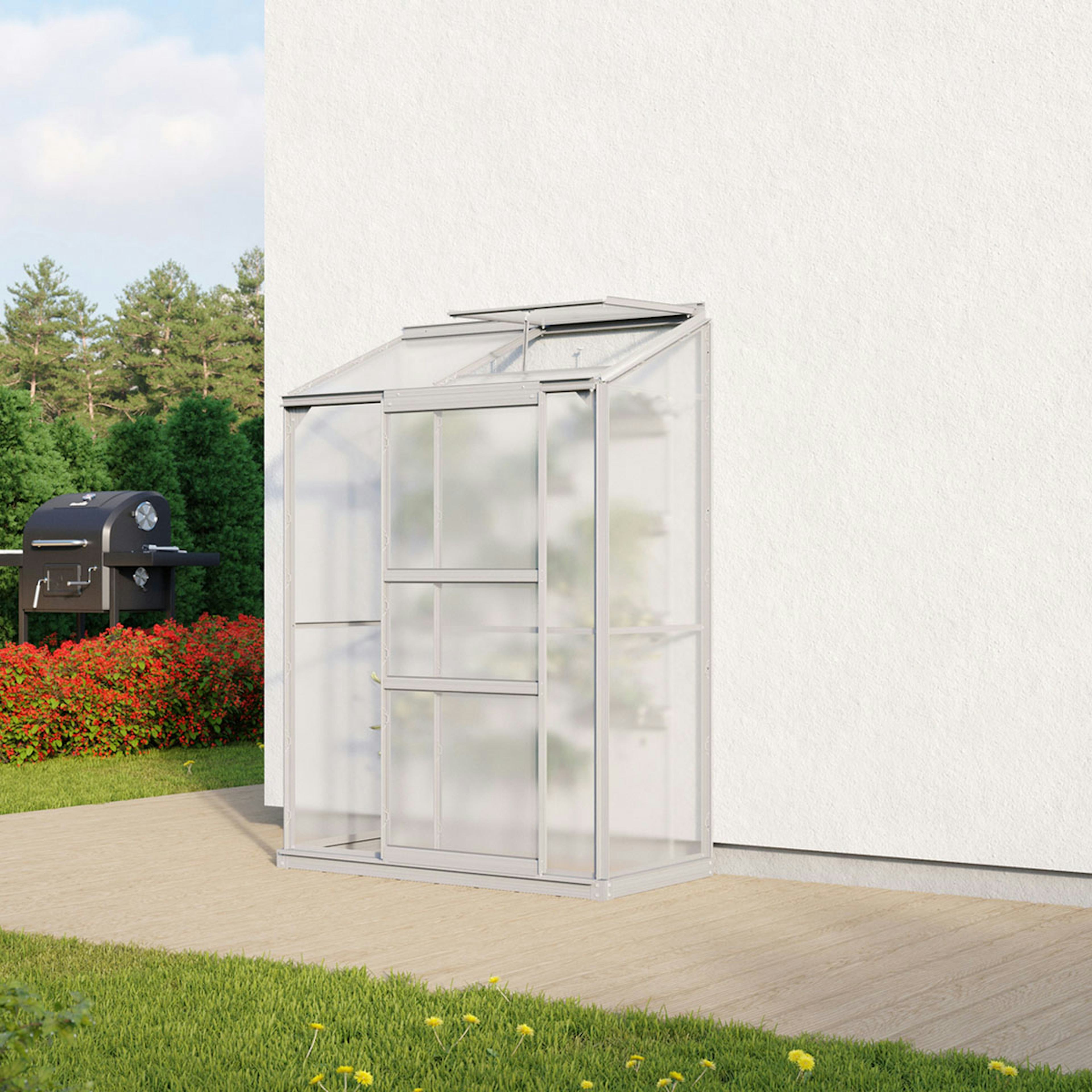 Växthus Plast Vitavia Ida 900 med Polykarbonat och Sockel