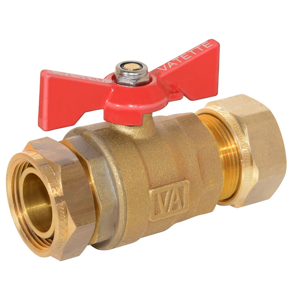 Kulventil Vatette 22xG20 Rak Löp