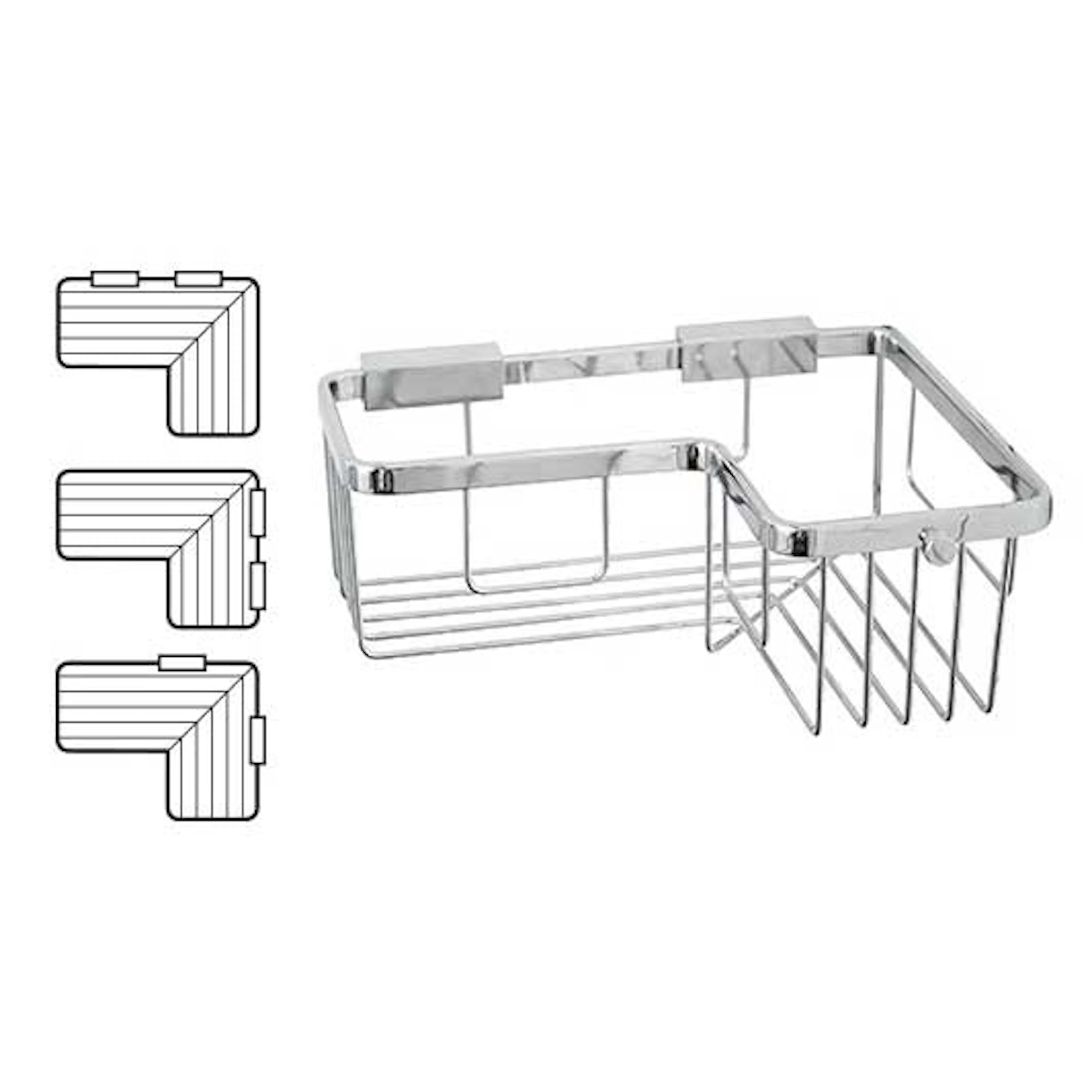 Duschkorg Miller Badrum Classic Hörn Krom