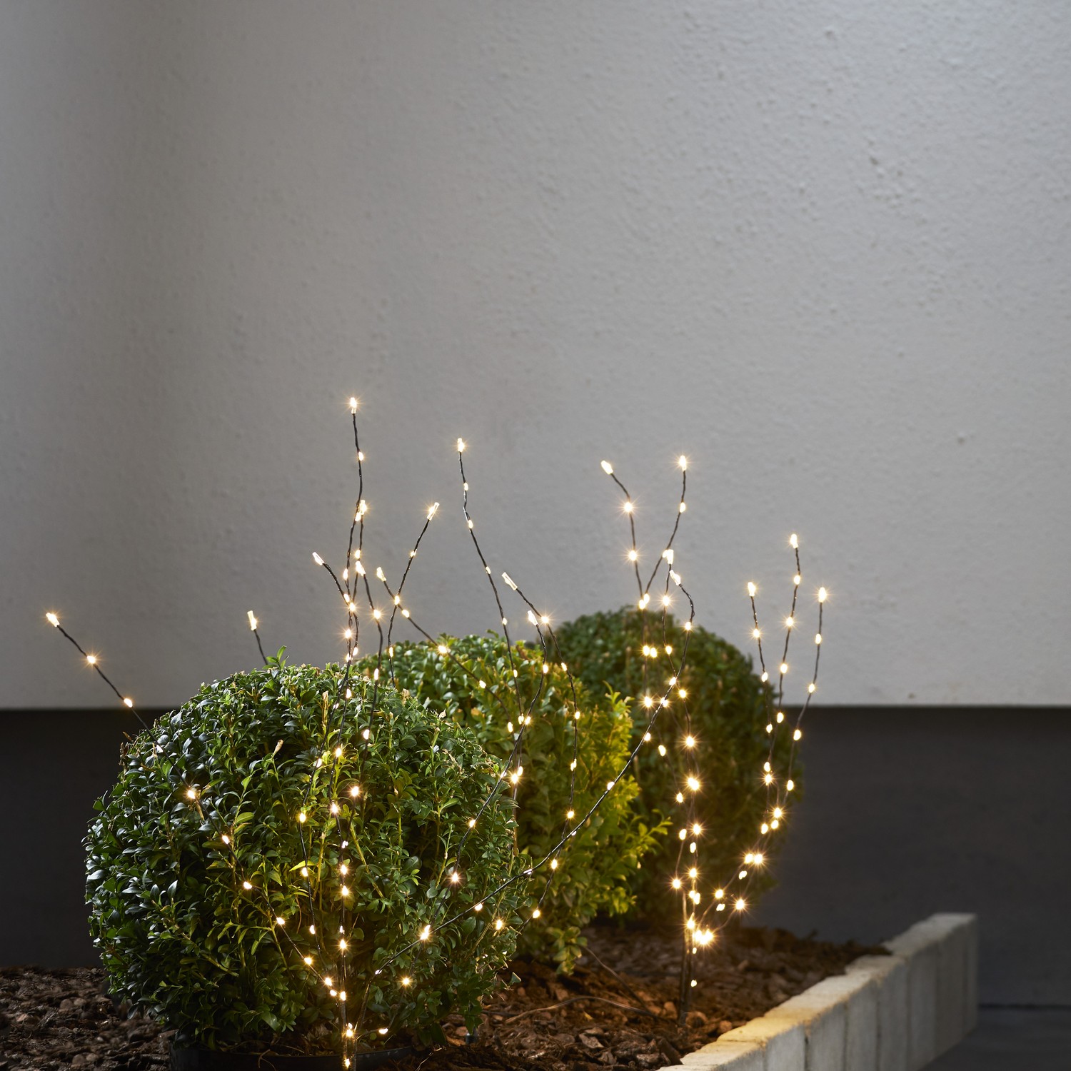 Ljusträd Star Trading Reedy 60 cm 3x60 L Svart