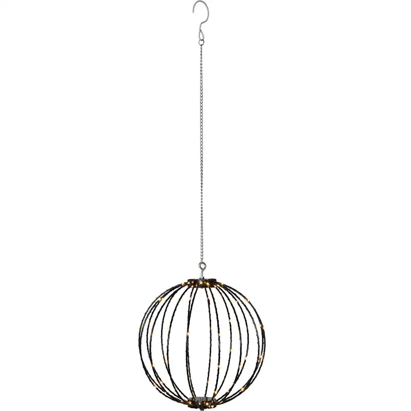 Hängande Dekoration Star Trading Klot Mounty Svart