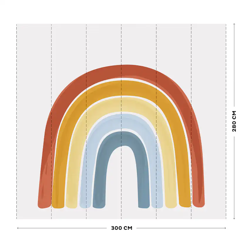 Tapet Little Dutch Rainbow Pure & Nature
