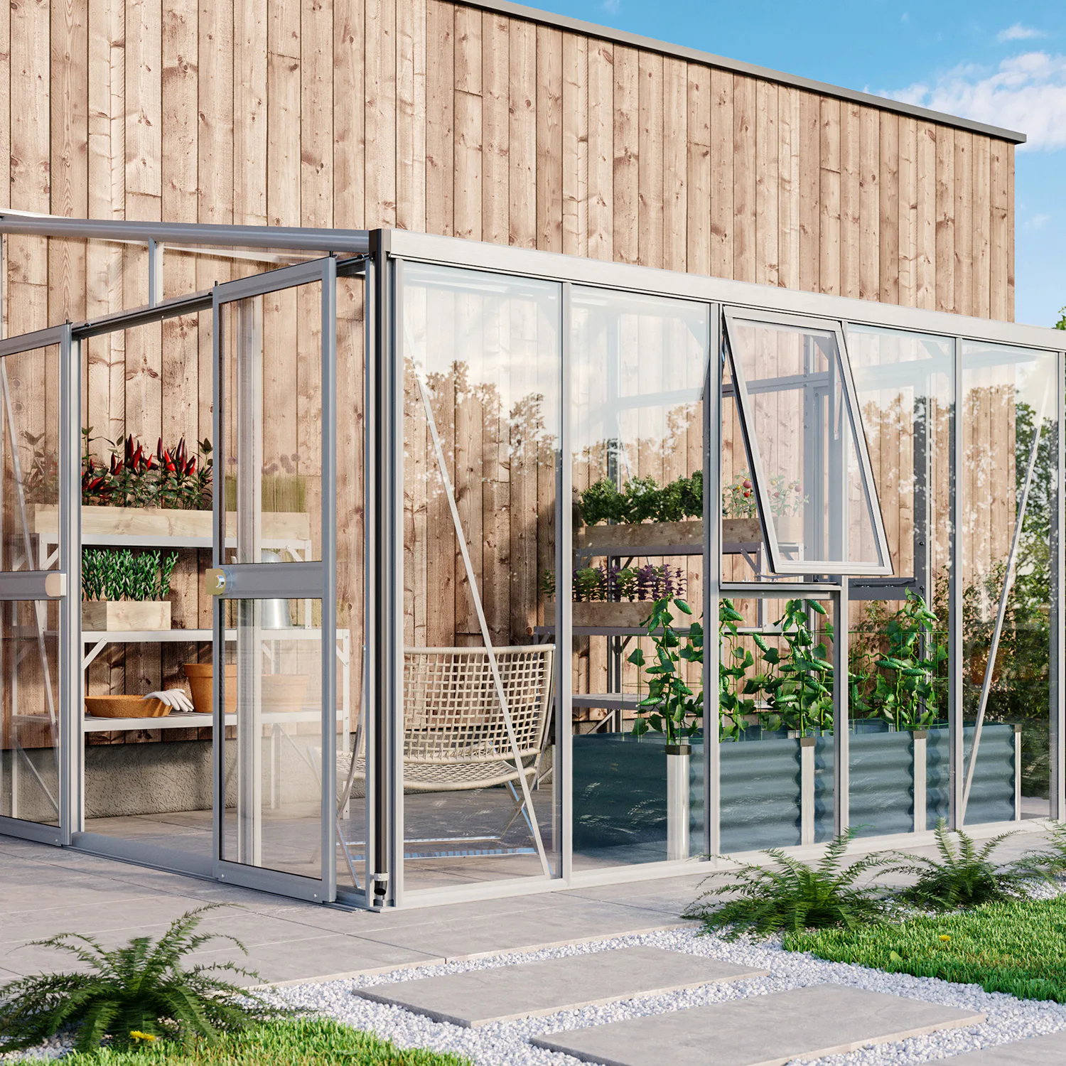 Växthus Vitavia Helena Vägg 8,88 kvm