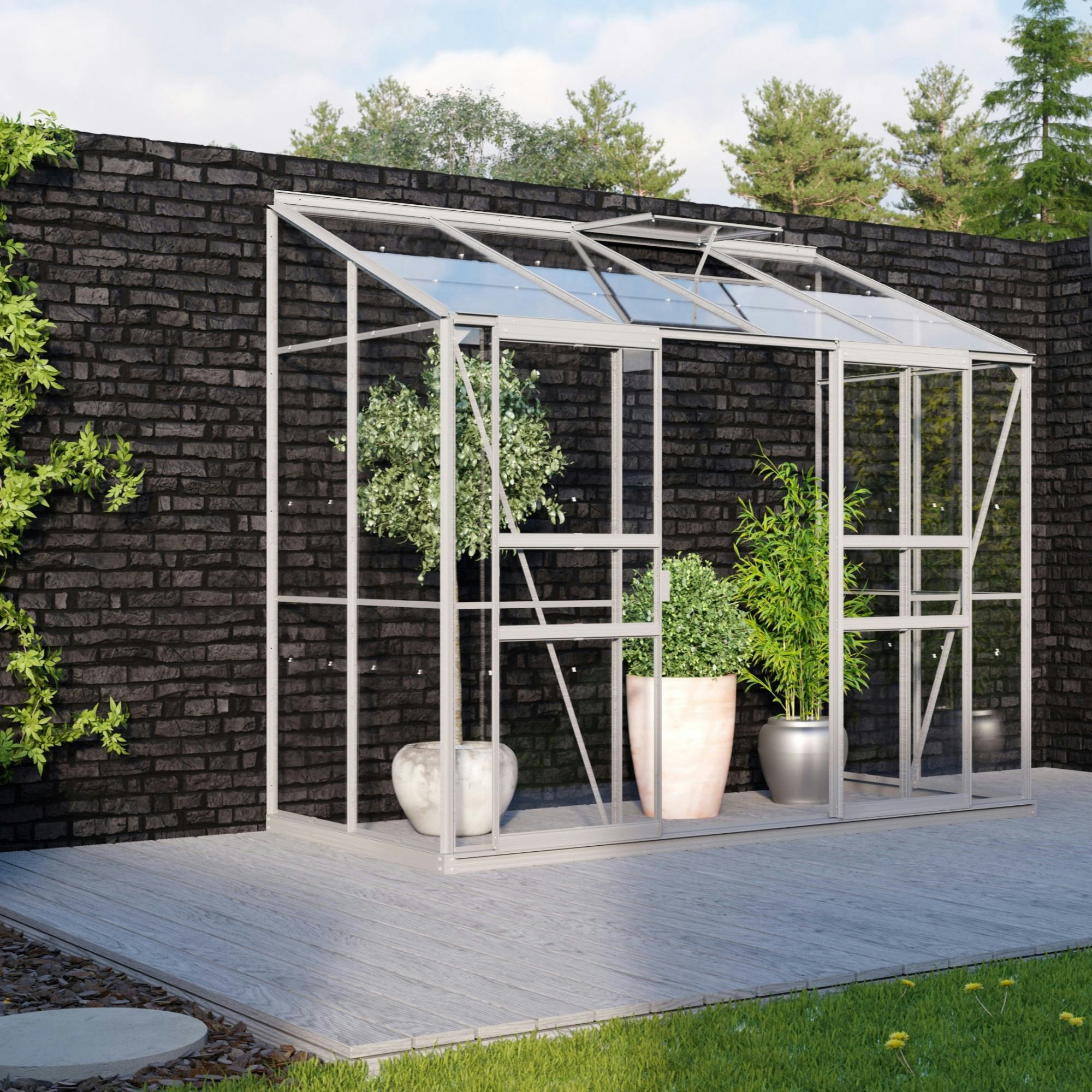 Växthus Vitavia Ida 3,3 kvm med Sockel
