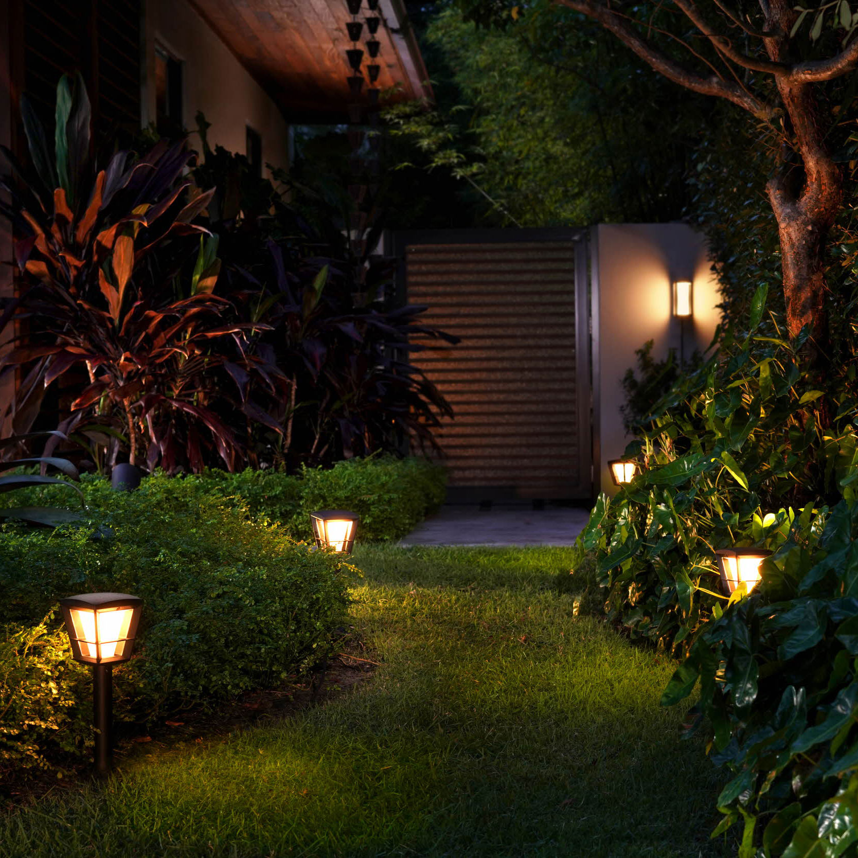 Fasadbelysning Philips Hue Impress