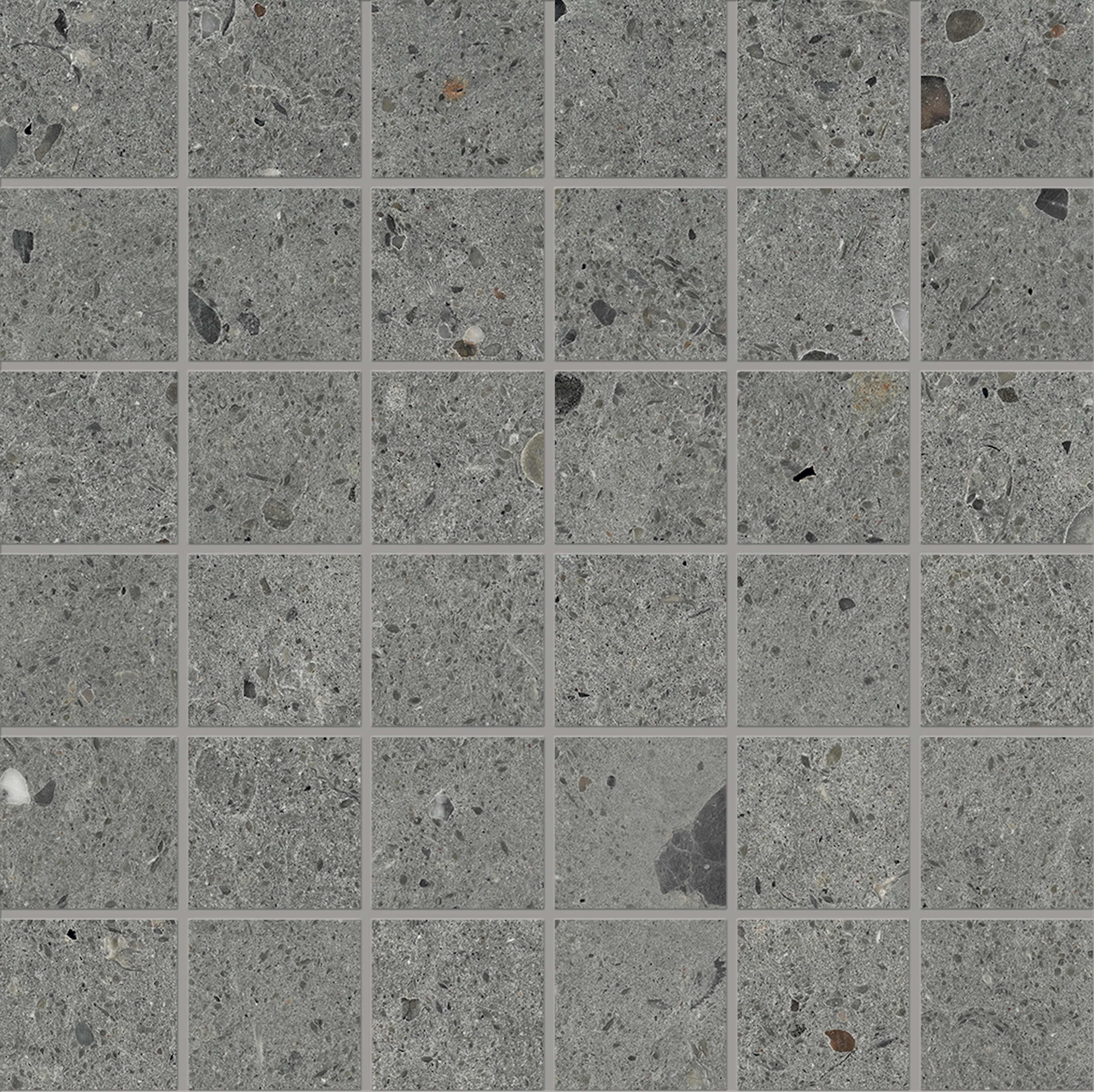 Mosaik Lhådös Slite antracite mosaik 5x5 cm