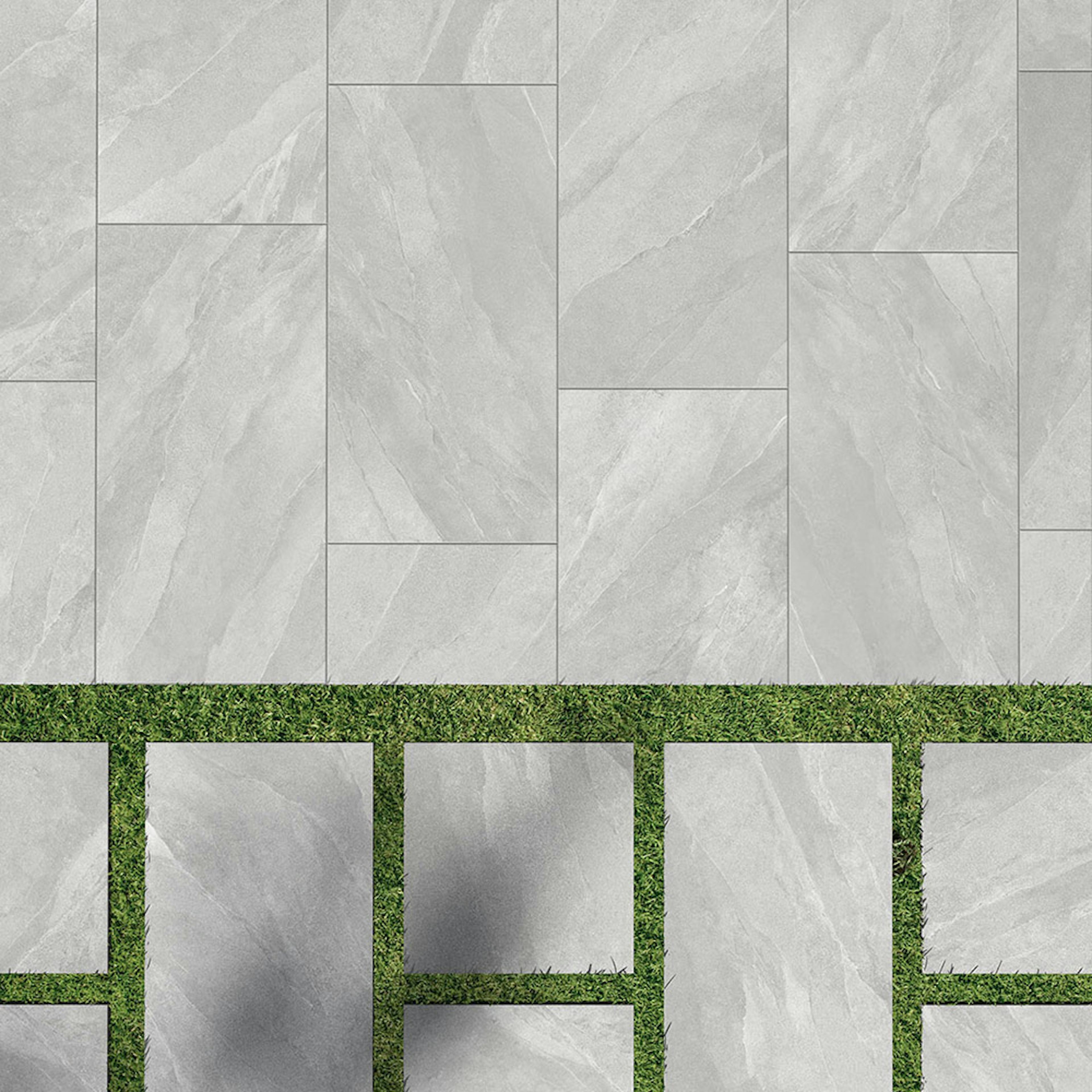 Klinker Lhådös Ekudden Ljusgrå 30x60 cm