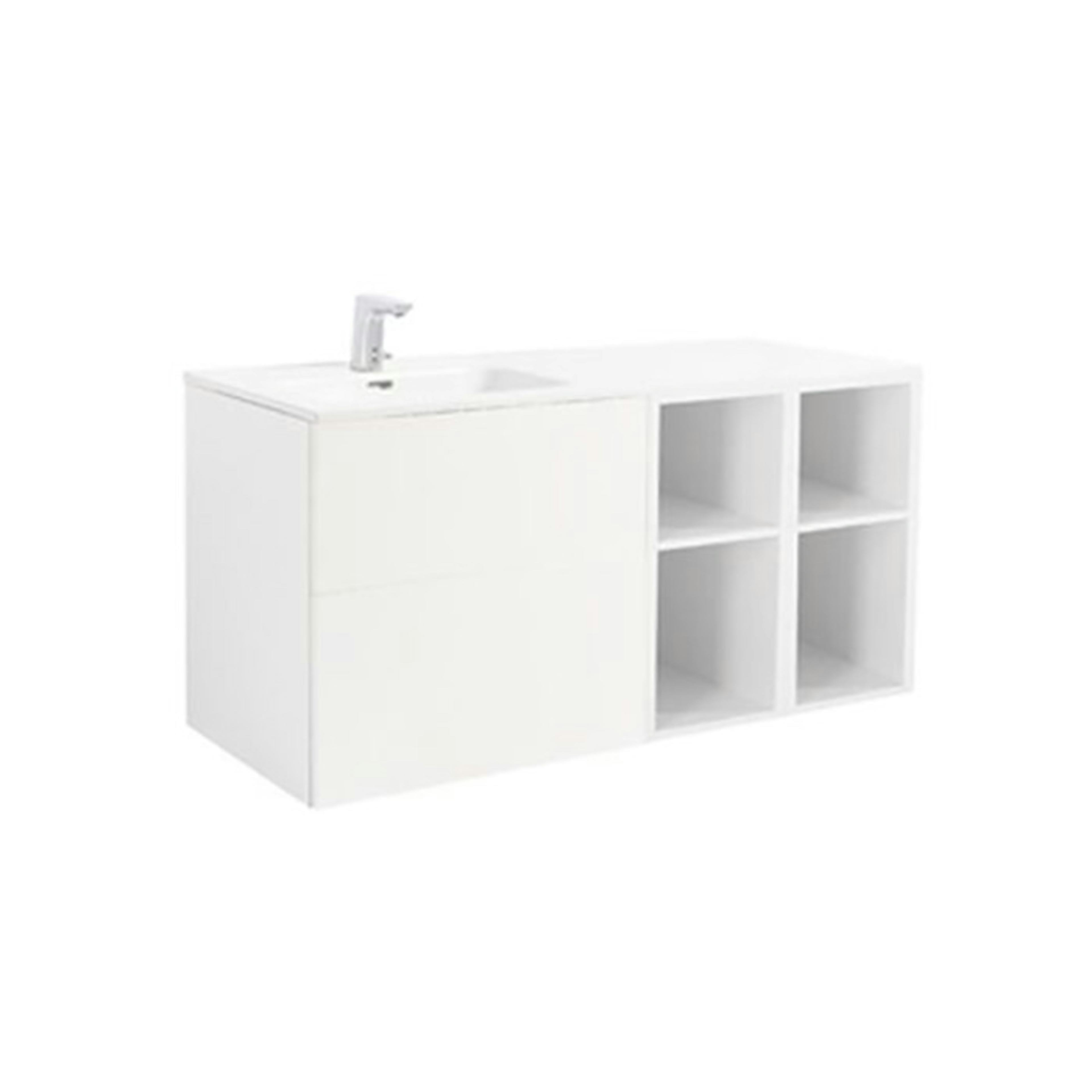 Tvättställsskåp Alterna Isella med Öppen Förvaring och Tvättställ