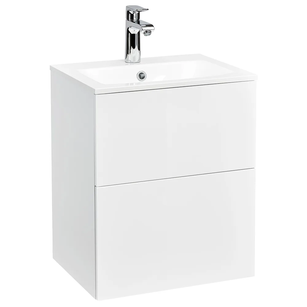 Tvättställsskåp Alterna Isella med Ariella Mineralkomposit Tvättställ