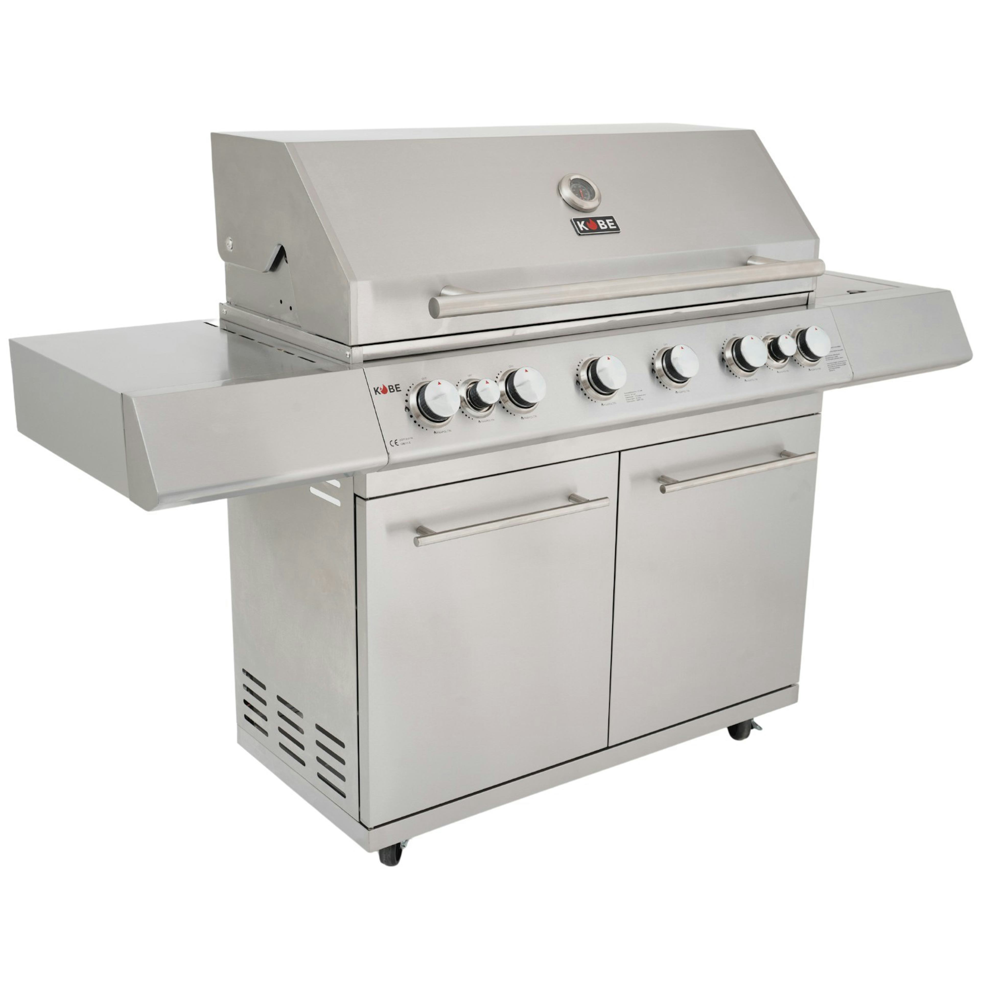 Gasolgrill Kobe 6+1+1 Rostfritt Stål