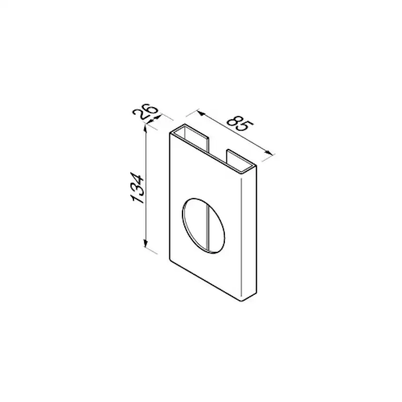 Sanitetspåshållare Geesa Nemox