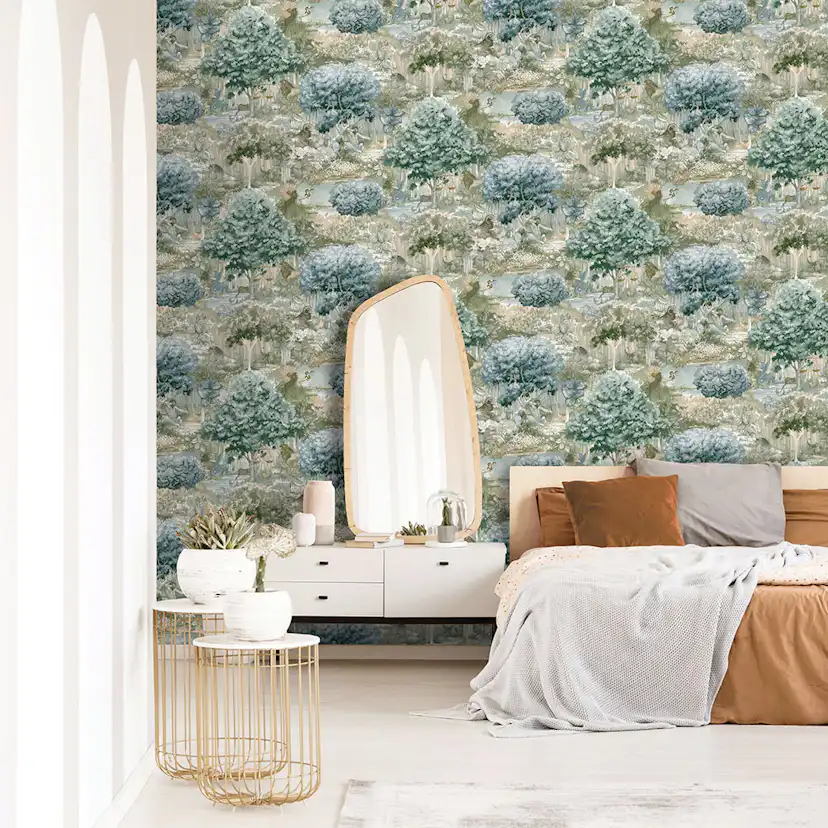 Tapet Holden Xanadu Zodiac Blue Green 91542