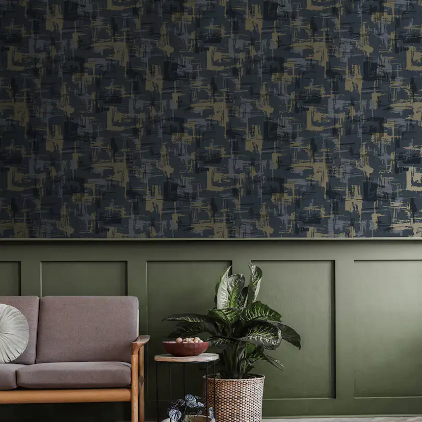 Tapet Holden The Lost Gardens Eleanora Geo Navy 91580