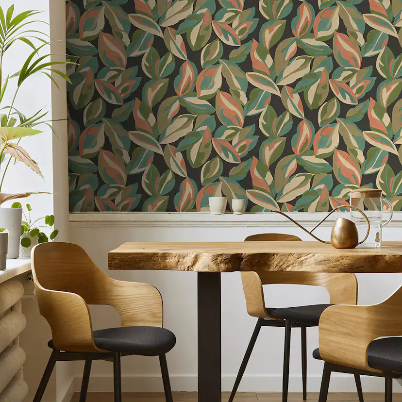 Tapet Holden The Lost Gardens Nicolai Leaf Charcoal 91593