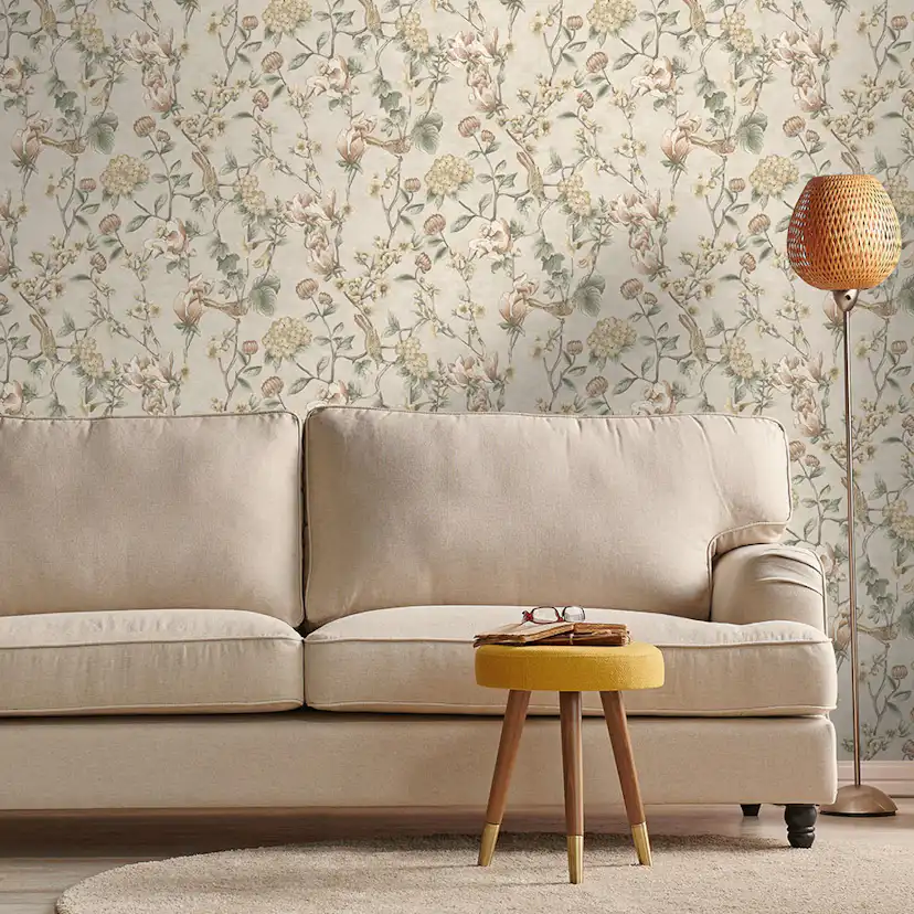 Tapet Holden The Lost Gardens Nightingale Cream 91620