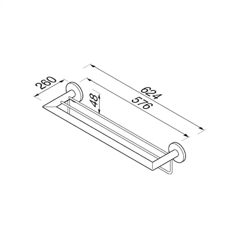 Handdukshylla Geesa Nemox