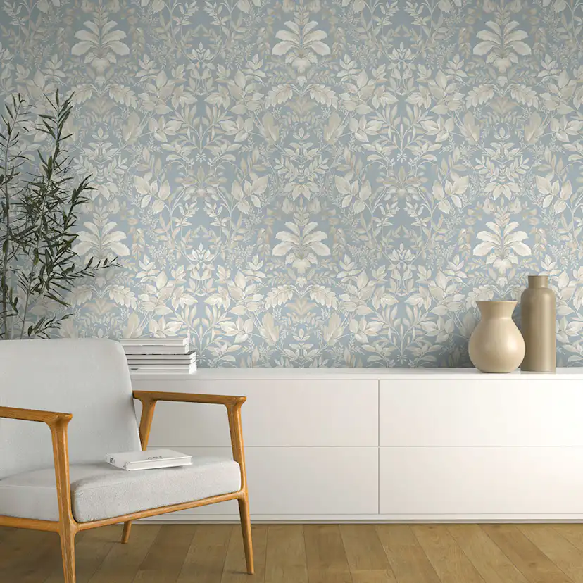 Tapet Holden The Lost Gardens Tavira Blue 91692