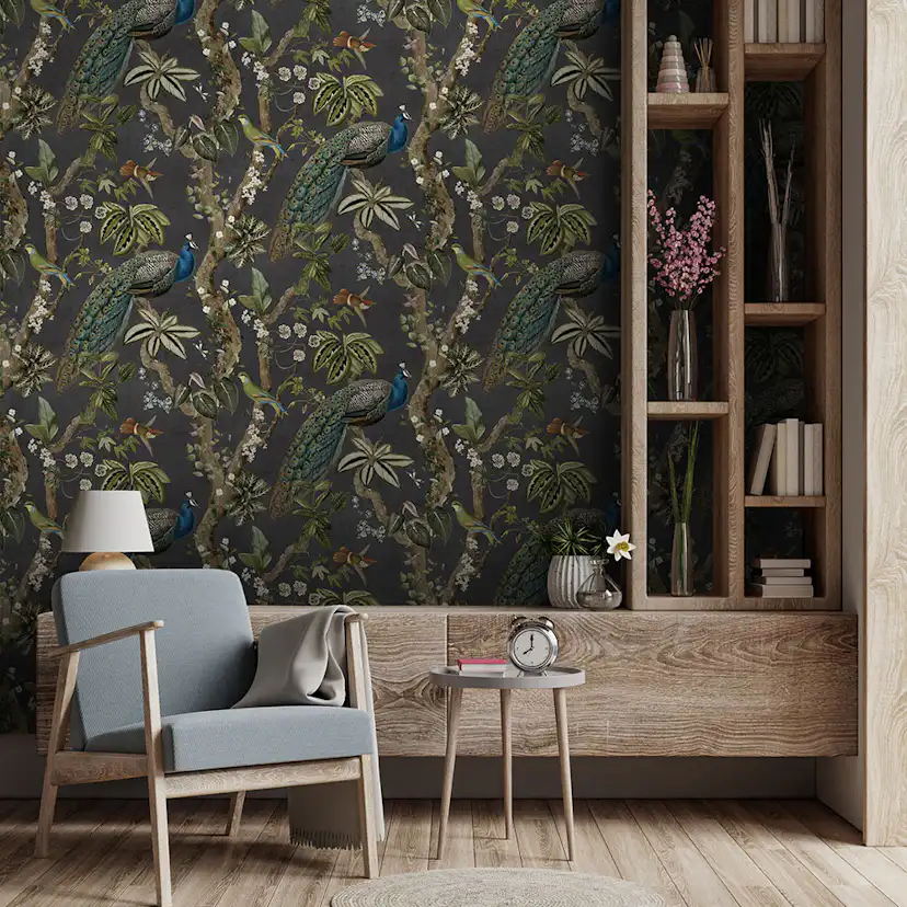 Tapet Holden Utopia II Cassia Charcoal 91741