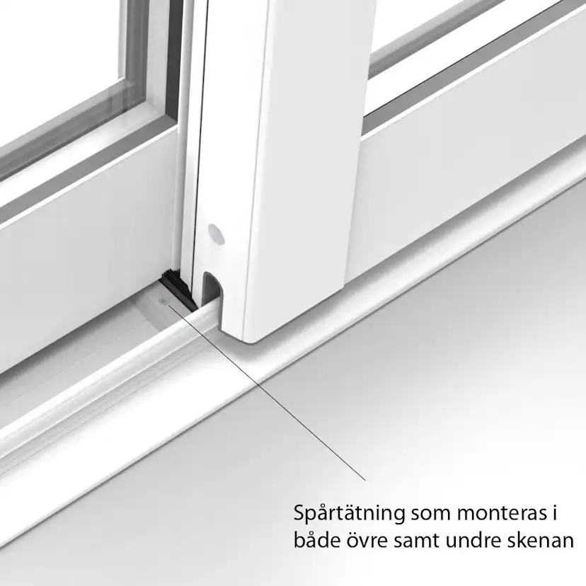 Skjutfönster med fast underdel Landskap Robust Året Runt 2-del