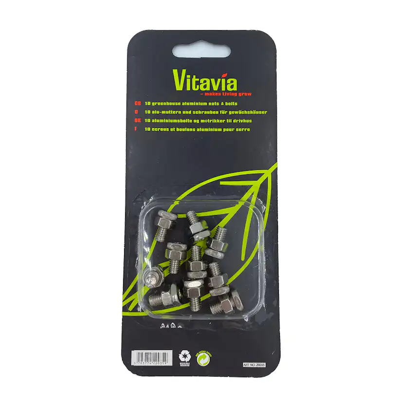 Bult och Mutter Vitavia Rostfri 10 st