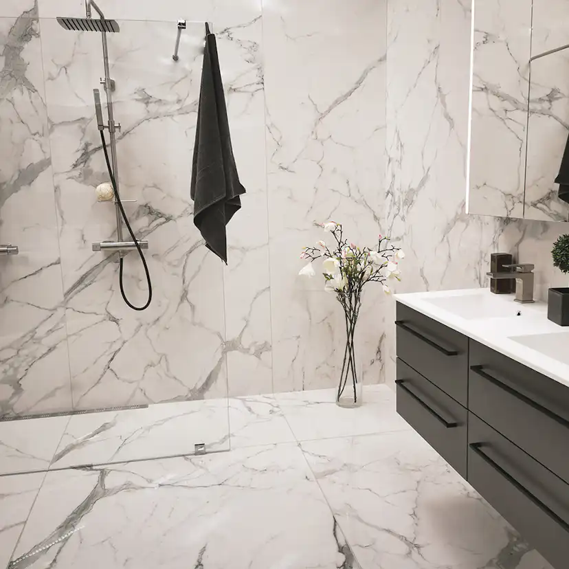 Klinker Ceramiche Keope Elements Lux Calacatta Vit 30x60 cm