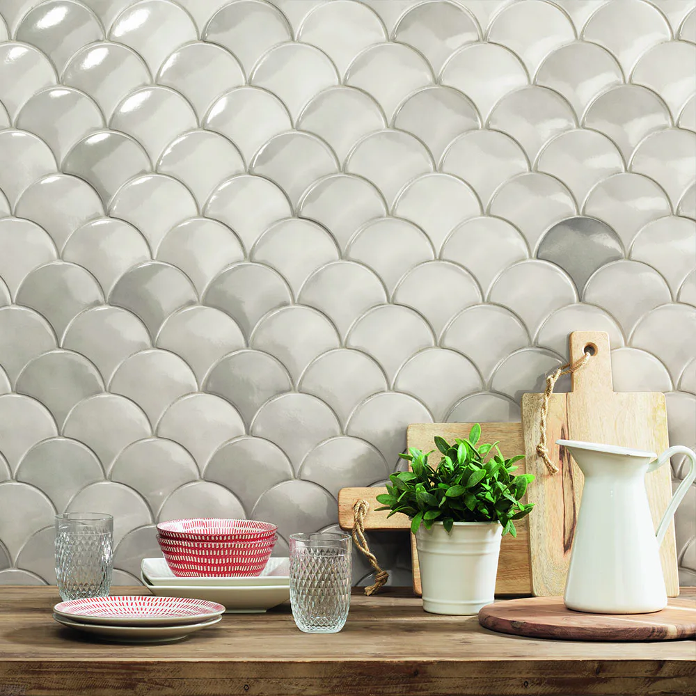 Kakel Natucer Ceramica Natural Squama Mist Grå P.B 6x13 cm