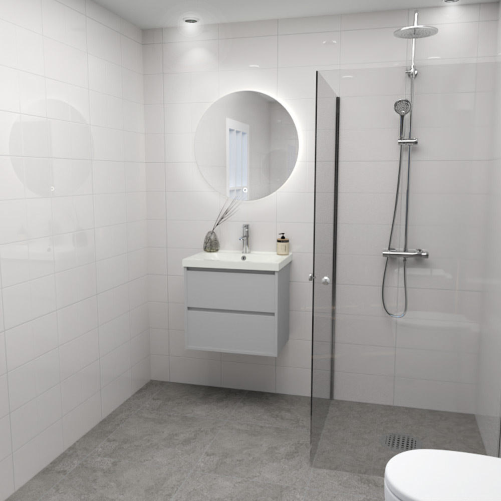 Kakel Arredo Polar Vit Blank 20x40 cm