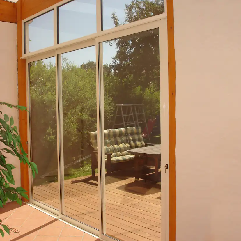 Skjutdörr med Överljus Landskap Robust Vår och Höst 3-del