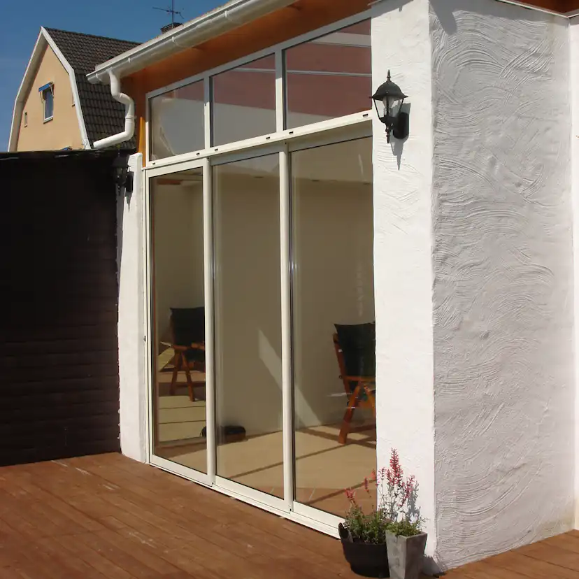 Skjutdörr med Överljus Landskap Robust Vår och Höst 3-del