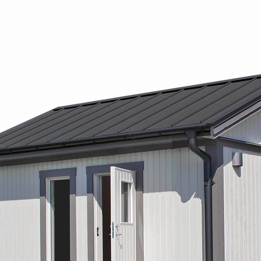 Plåttak/Plåtsats Vibostugan Njuta Svart Funkis 20 m2