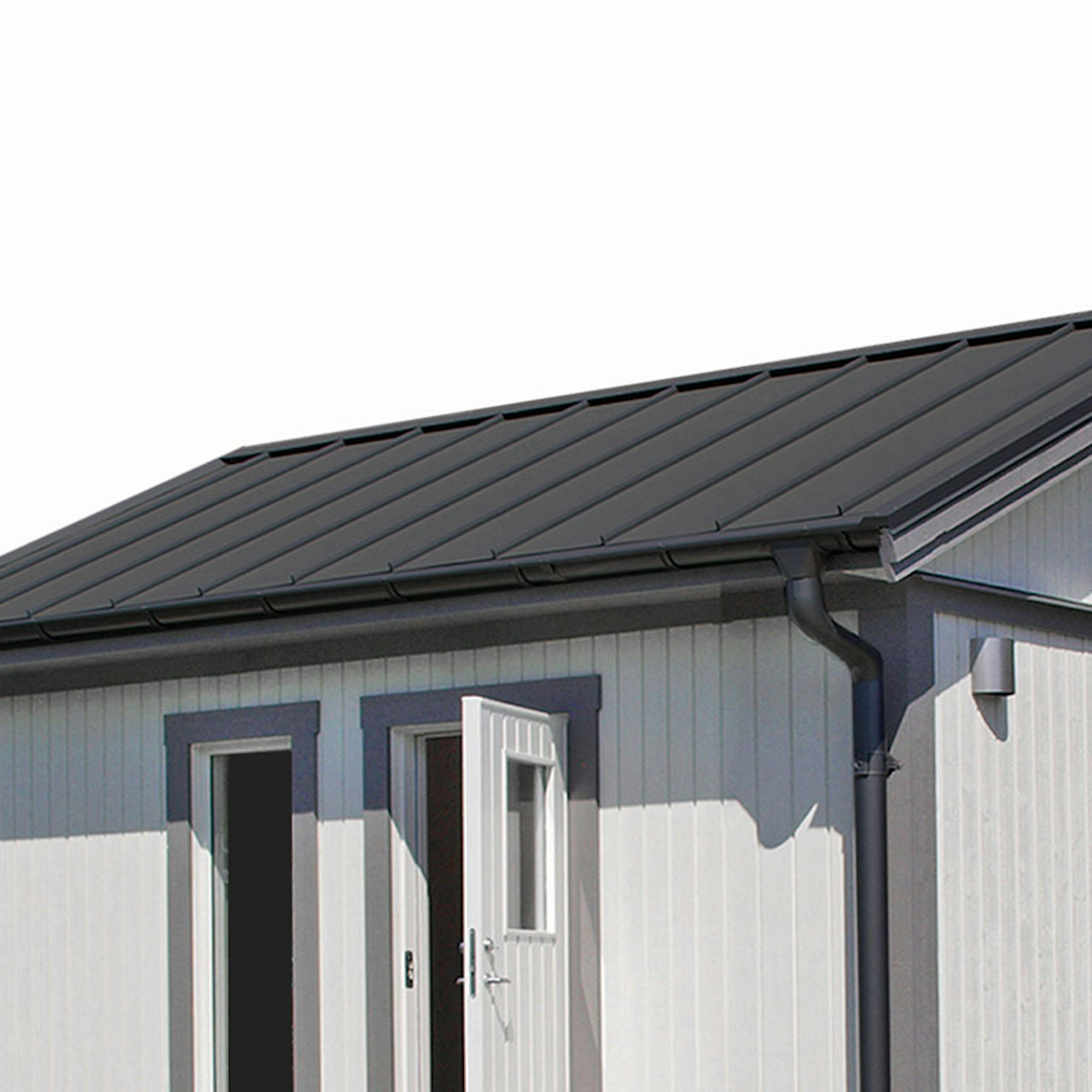 Plåttak/Plåtsats Vibostugan Njuta Svart 20 m2