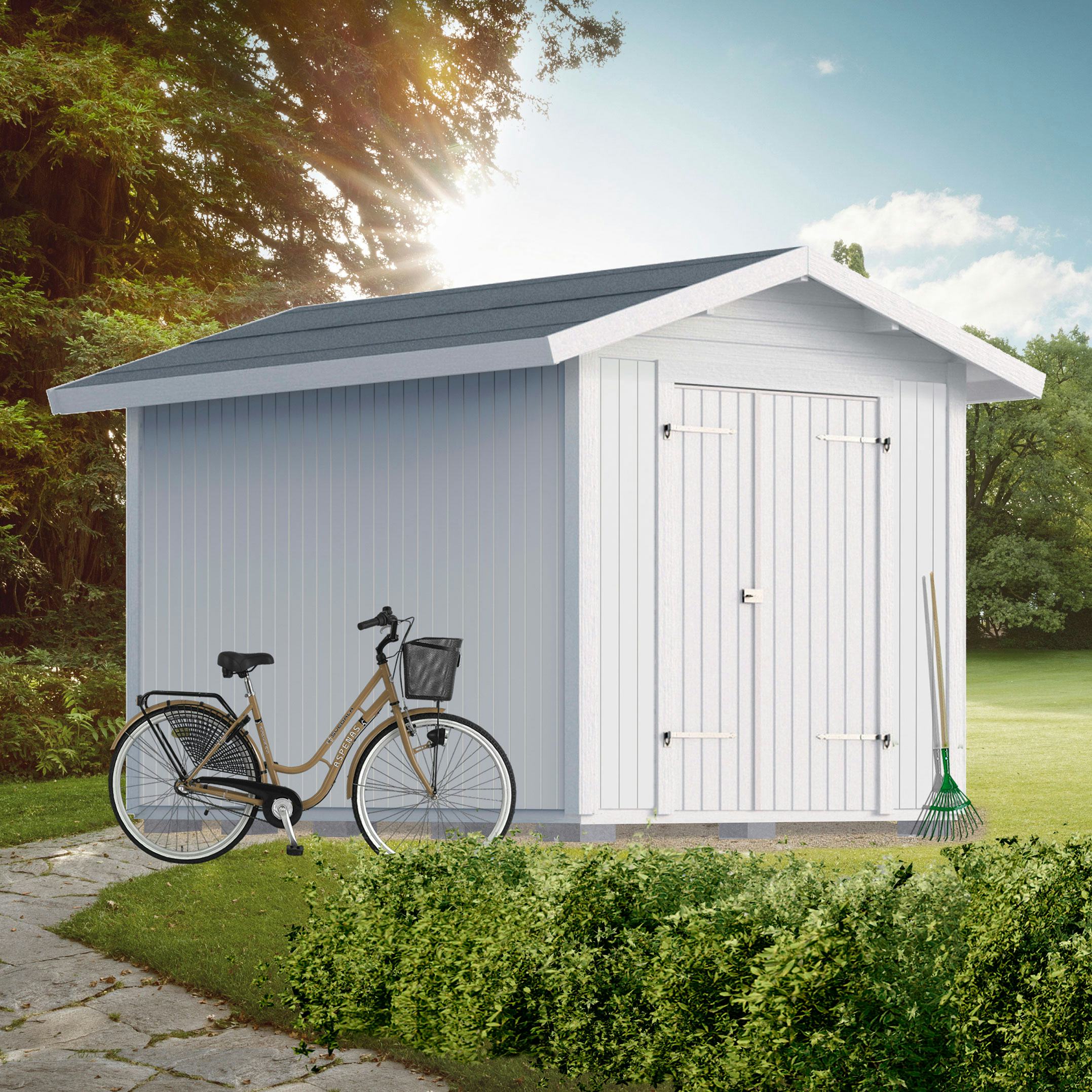 Förråd Vibostugan Finnstorp 7,5 m² Redskapsbod i Trä med Sadeltak