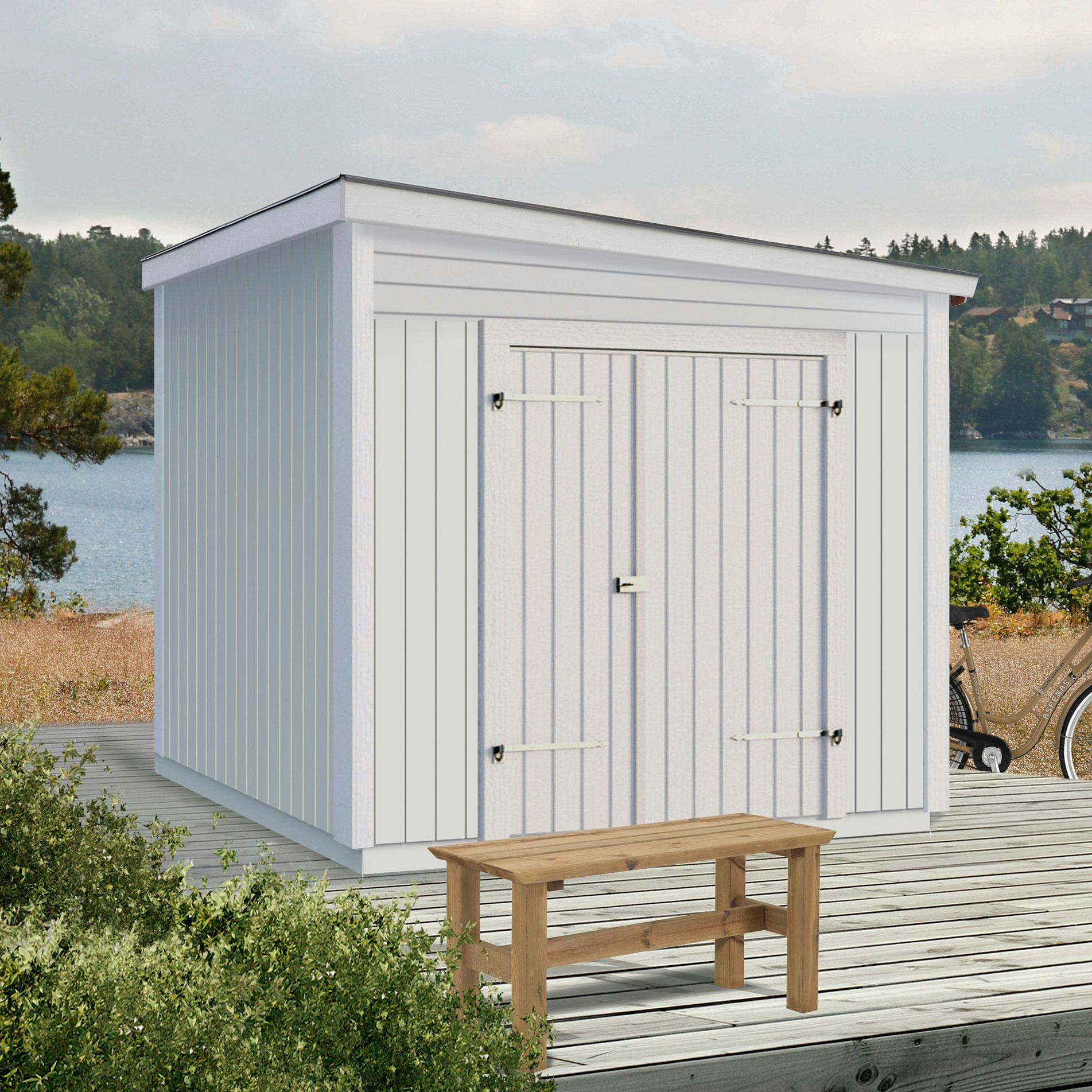 Förråd Vibostugan Jonstorp 5 m² Redskapsbod i Trä med Pulpettak