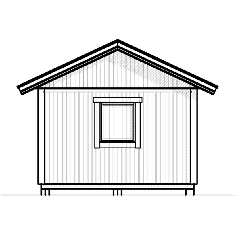 Attefallshus Vibostugan Njuta 20-1 19,6 m² Trähus